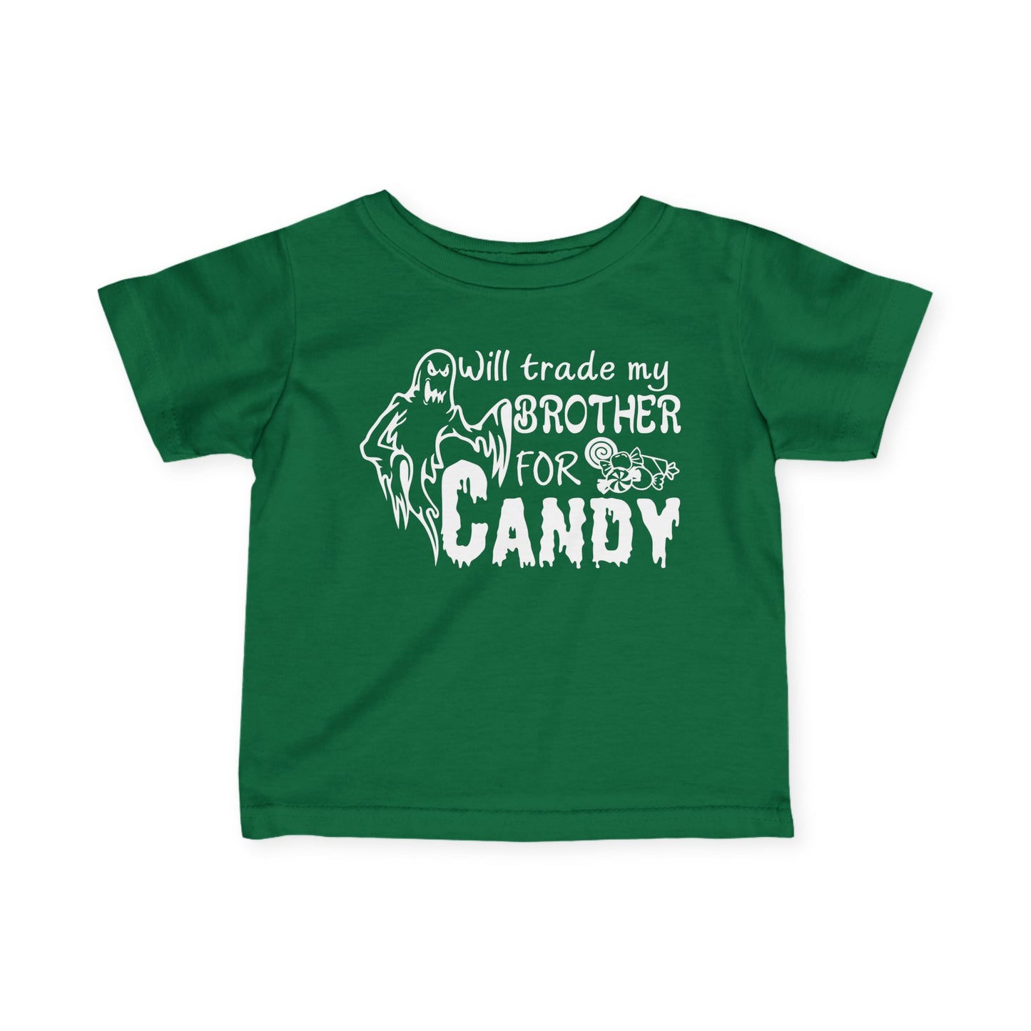 Will Trade My Brother for Candy (Ghost) Infant Soft T-Shirt