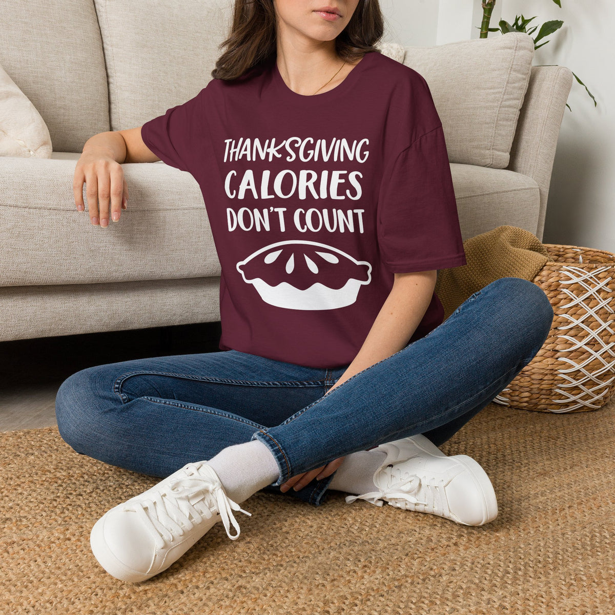 Thanksgiving Calories Don't Count Adult T-shirt