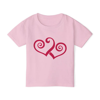 Double Hearts Heavy Cotton™ Toddler T-shirt