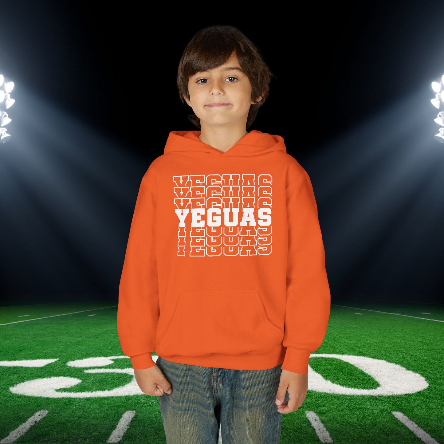 Yeguas (Stacked) Youth Heavy Blend Hoodie
