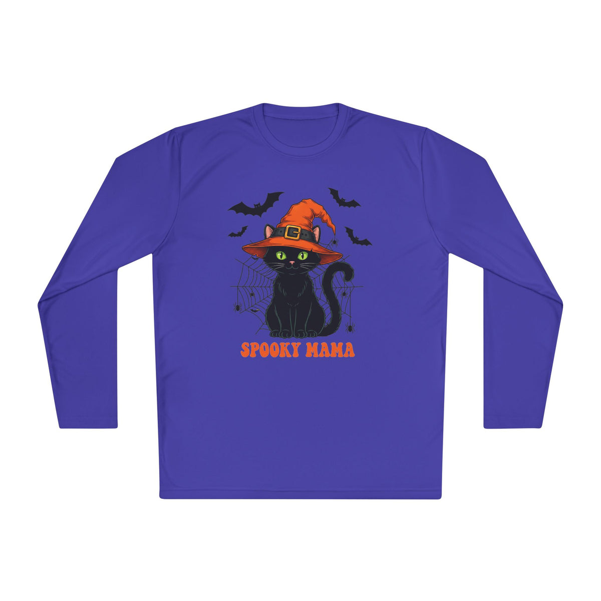 Spooky Mama (Black Cat) Adult Long Sleeve Tee