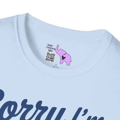 Sorry I'm Late I Was Dilly Dallying (Turtle) Adult T-shirt