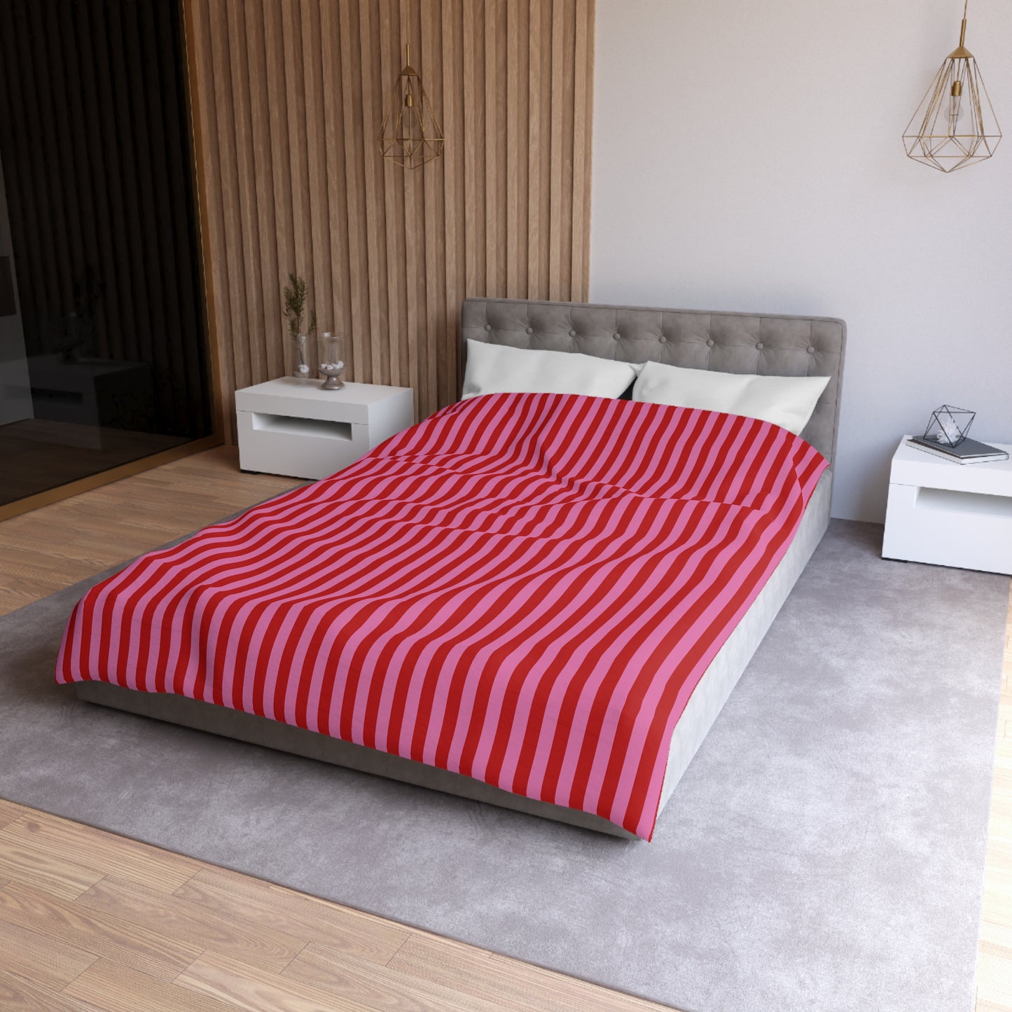 Be Mine Stripes Microfiber Duvet Cover