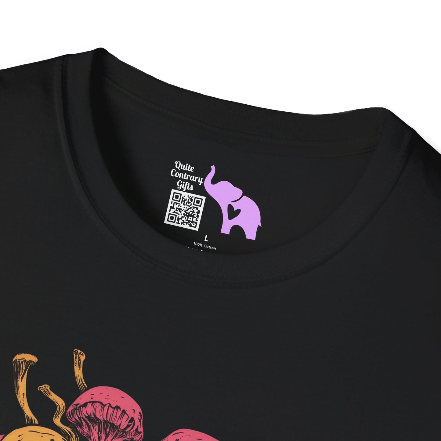 Creepy Mushroom Skull Adult T-shirt