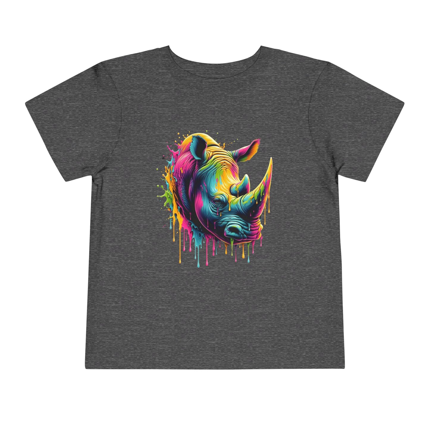 Colorful Rhino Toddler Tee