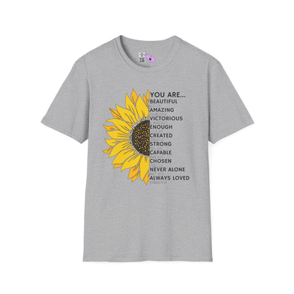 You Are... (Sunflower) Adult T-shirt