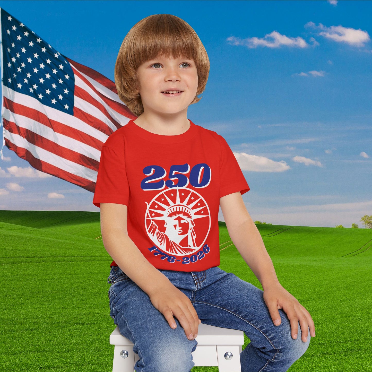 Statue of Liberty 240 1776-2026 Heavy Cotton™ Toddler T-shirt