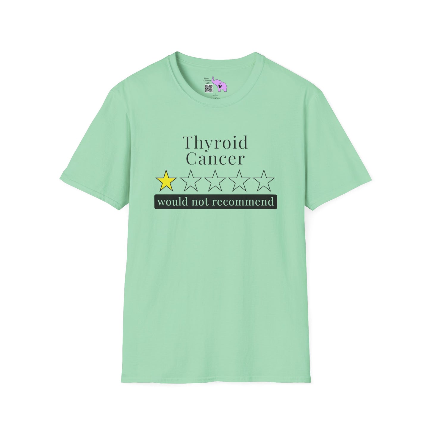 Thyroid Cancer 1 Star Would Not Recommend Adult T-shirt