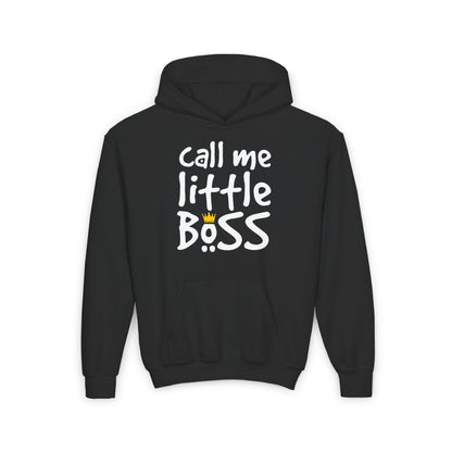 Call Me Little Boss Youth Heavy Blend Hoodie