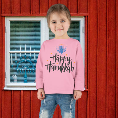 Happy Hanukkah 6 Toddler Long Sleeve Tee