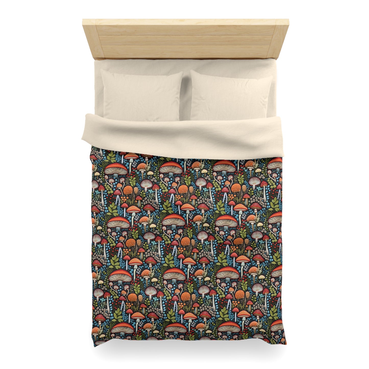Shroom Bloom Microfiber Duvet Cover