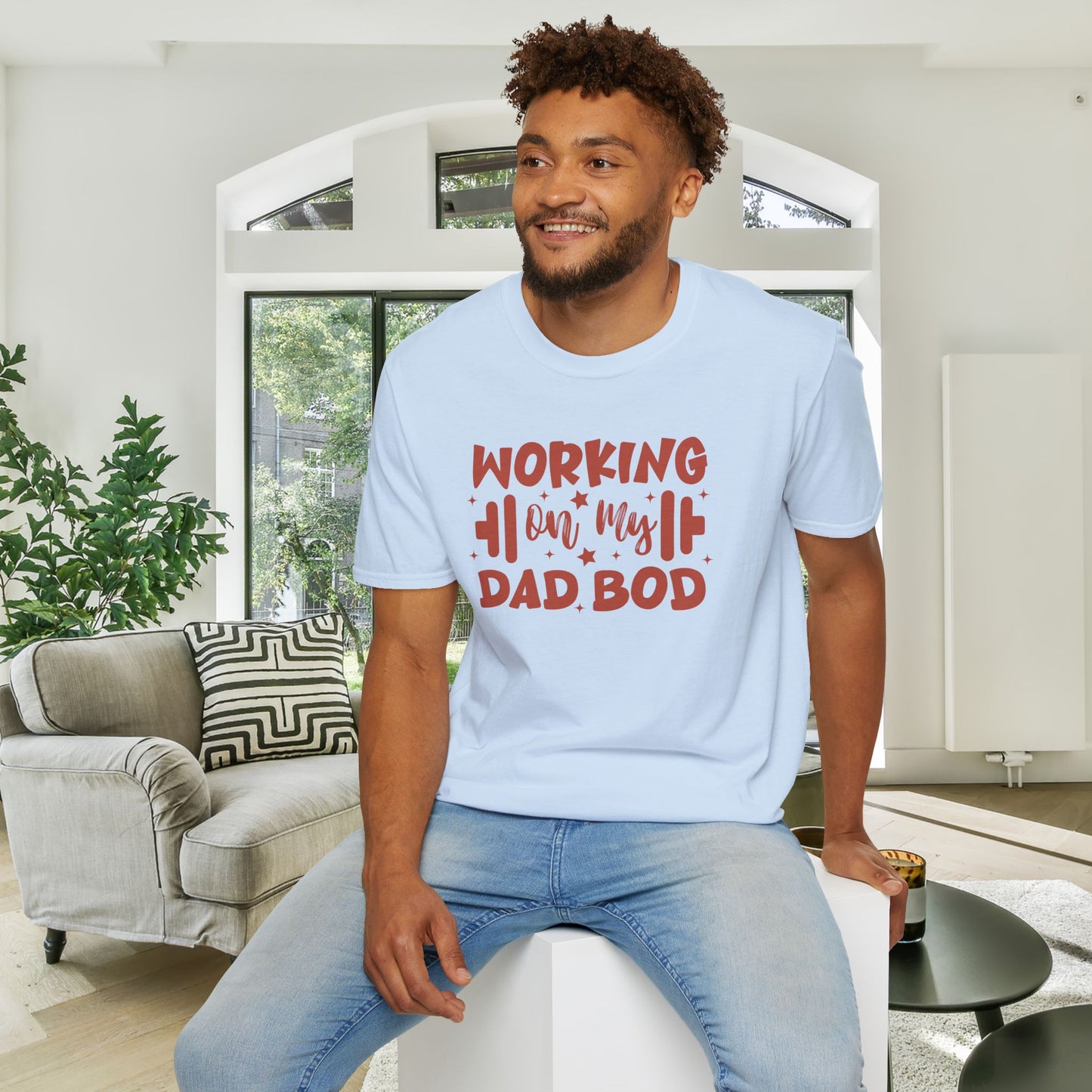 Working On My Dad Bod Adult T-shirt