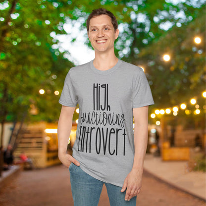 High Functioning Introvert Adult T-shirt