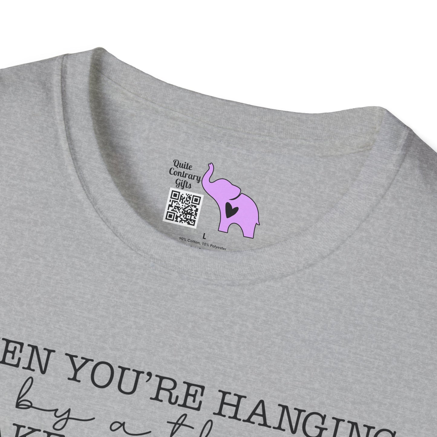 If You're Hanging On By A Thread, Make Sure It's The Hem Of His Garment (Simple) Adult T-shirt