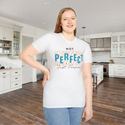 Not Perfect Just Forgiven Adult T-shirt