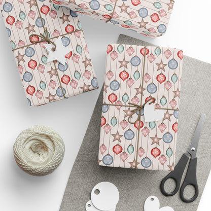 Christmas Baubles Wrapping Paper