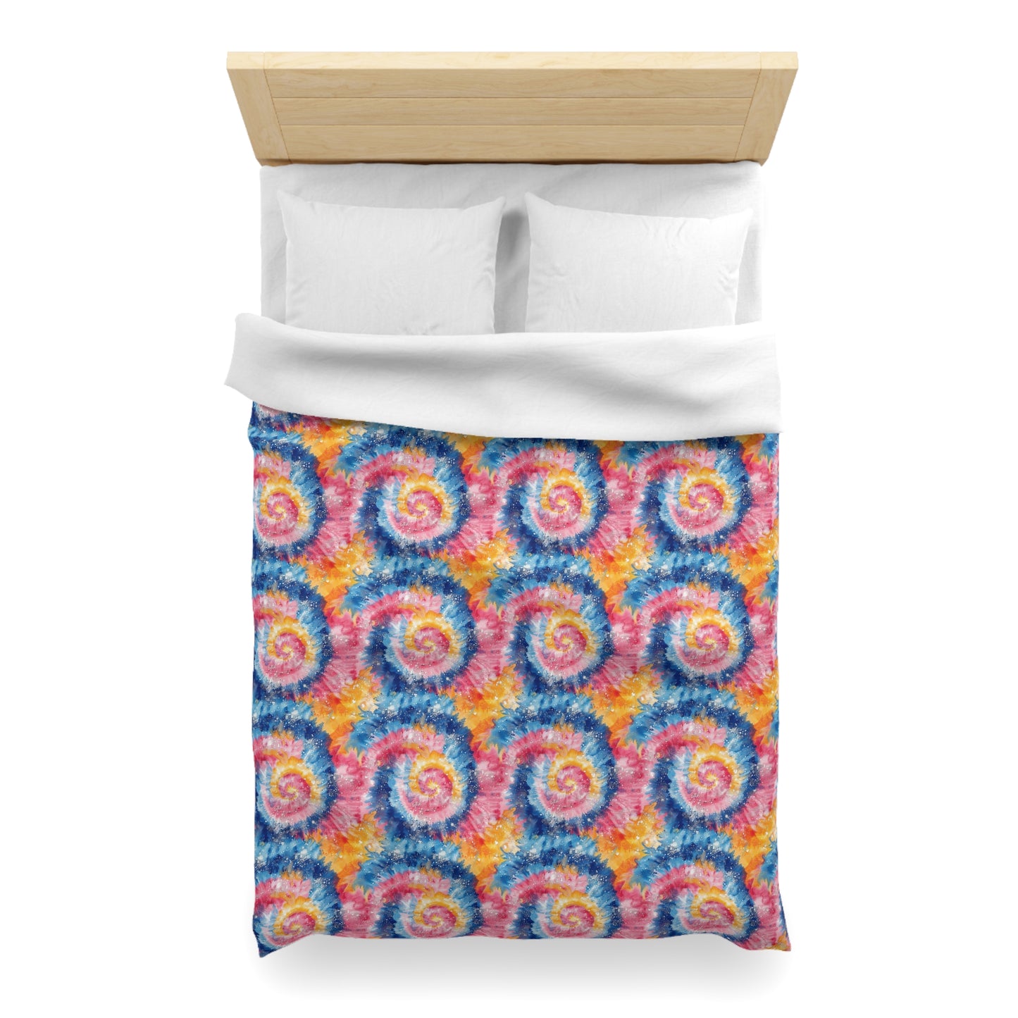 Retro Vortex Microfiber Duvet Cover