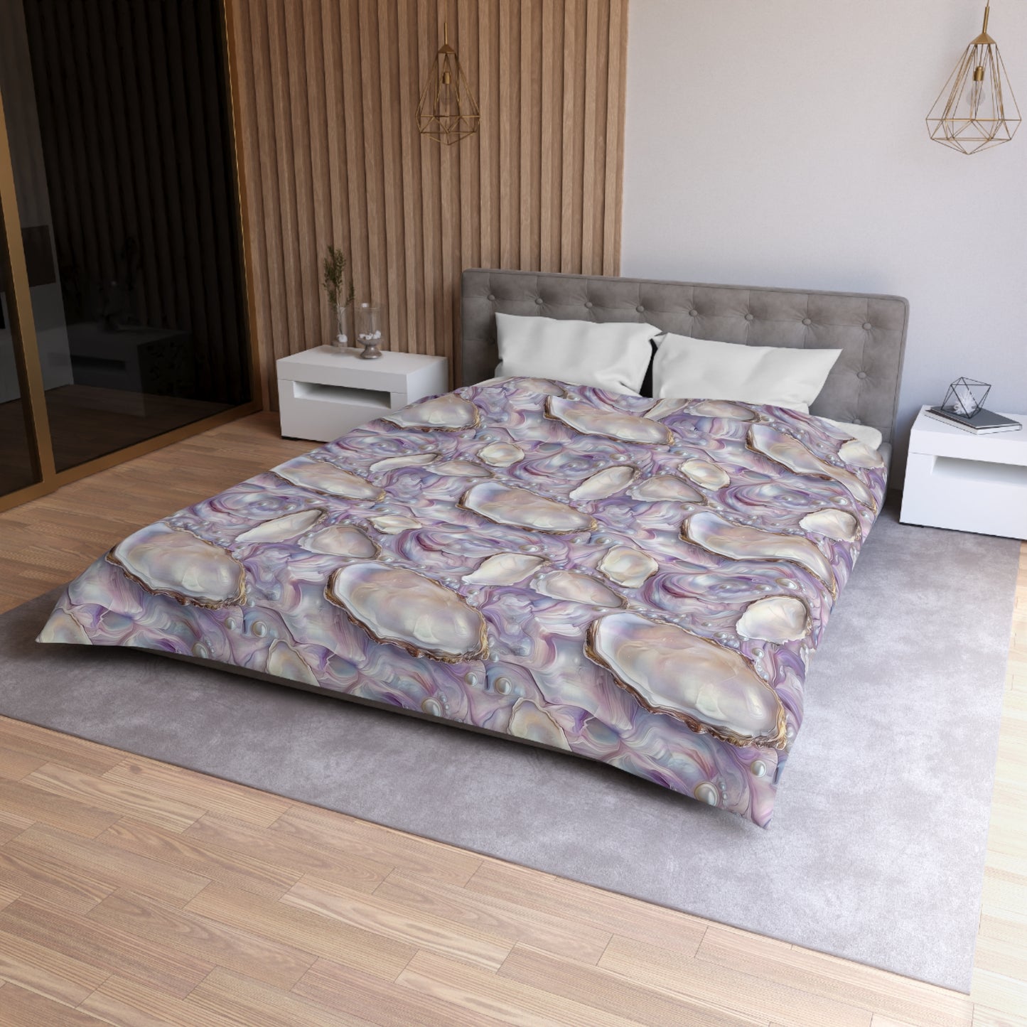Purple Opalescent Dreams Microfiber Duvet Cover
