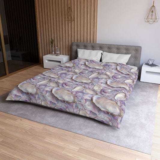 Purple Opalescent Dreams Microfiber Duvet Cover