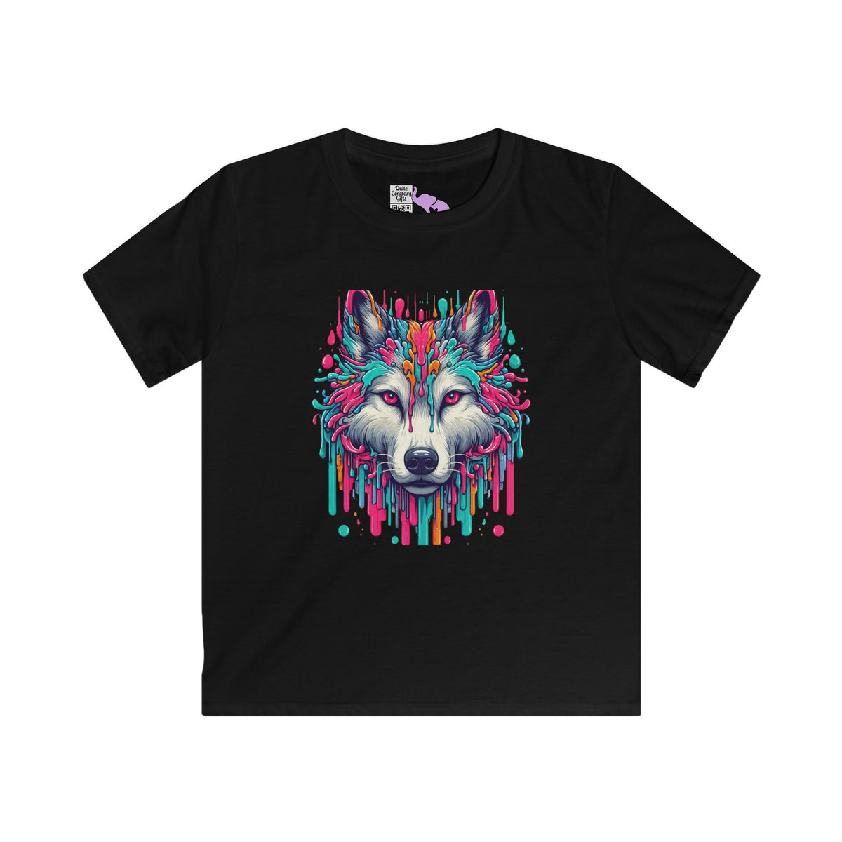 Colorful Wolf Youth Softstyle Tee