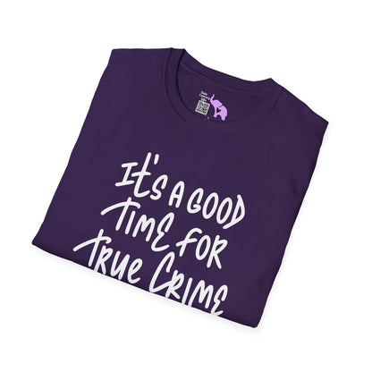 It's A Good Time For True Crime (Gun) Adult T-shirt