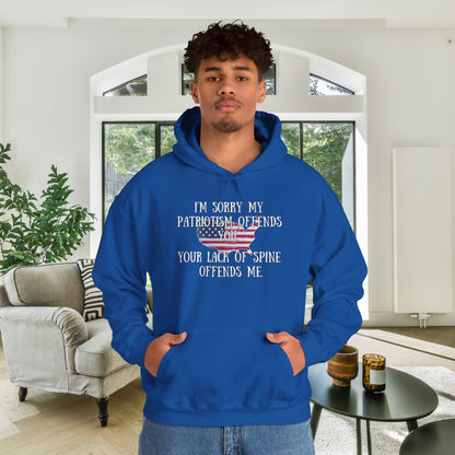 I'm Sorry My Patriotism Offends You... Heavy Blend™ Hooded Sweatshirt