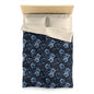 MIdnight Blossoms Microfiber Duvet Cover