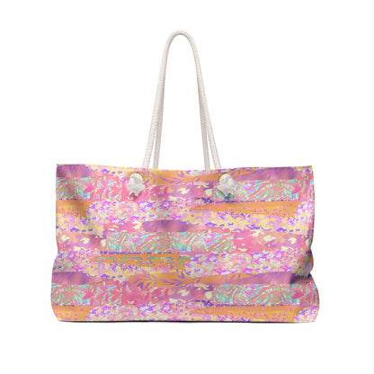 Wild Tropic Collage Weekender Bag