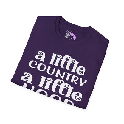 A Little Country A Little Hood Adult T-shirt