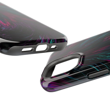 Pink Orchid Feathers MagSafe® Compatible Tough Case for iPhone