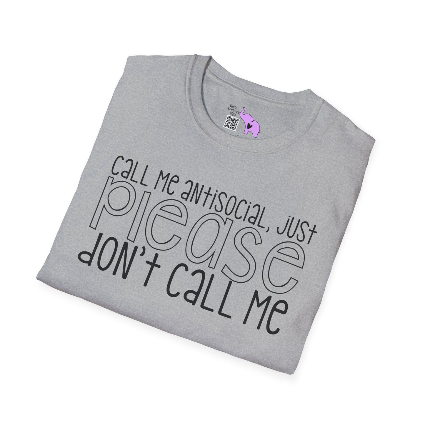 Call Me Anitsocial But Please Don't Call Me Adult T-shirt