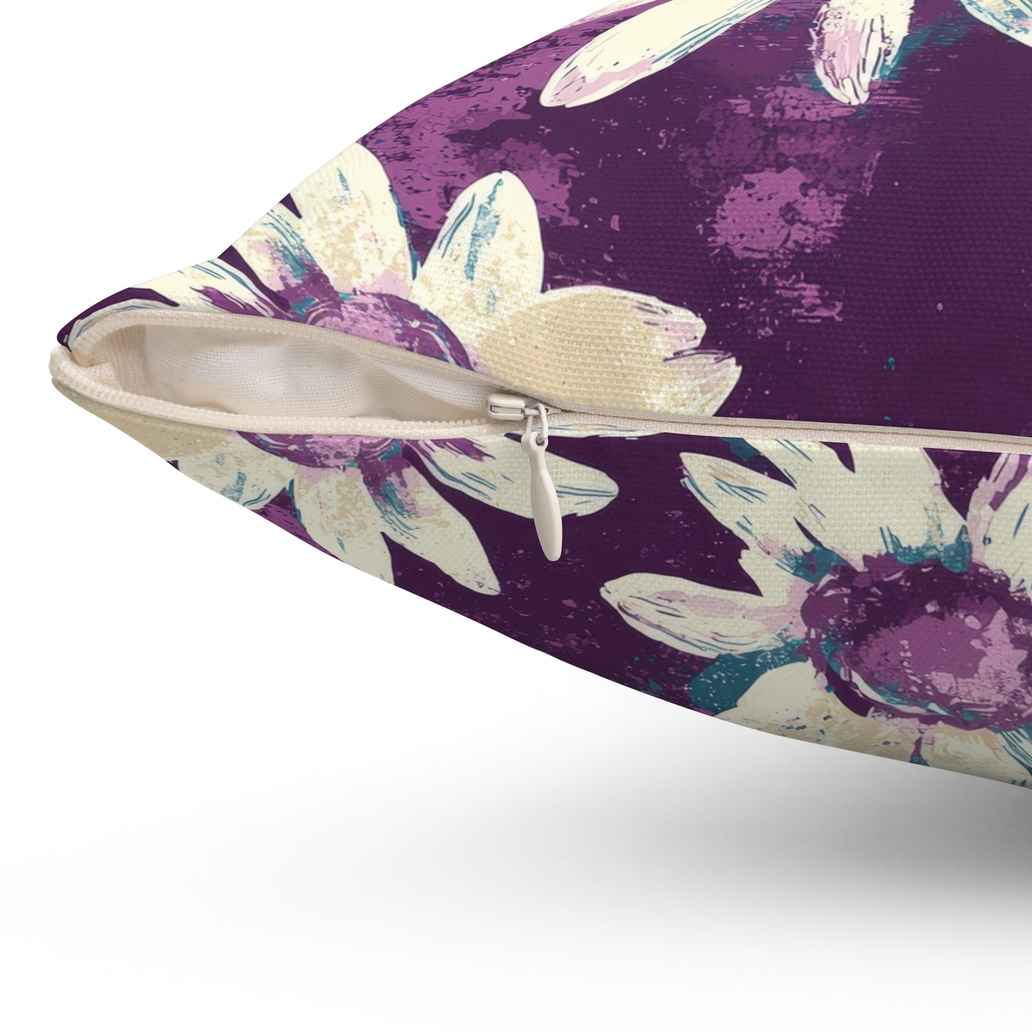Twilight Daisy Meadow Throw Pillow