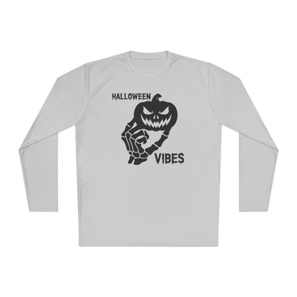 Pumpkin Halloween Vibes Adult Long Sleeve Tee