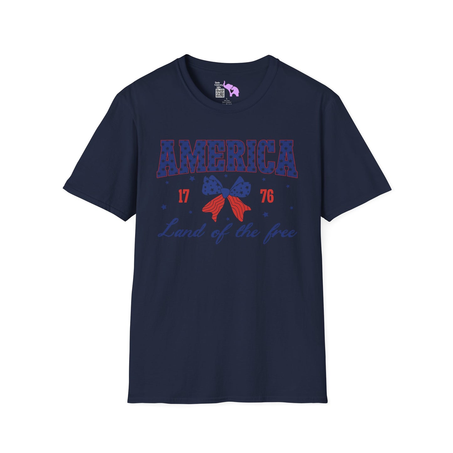 America Land of the Free 1776 Adult T-shirt