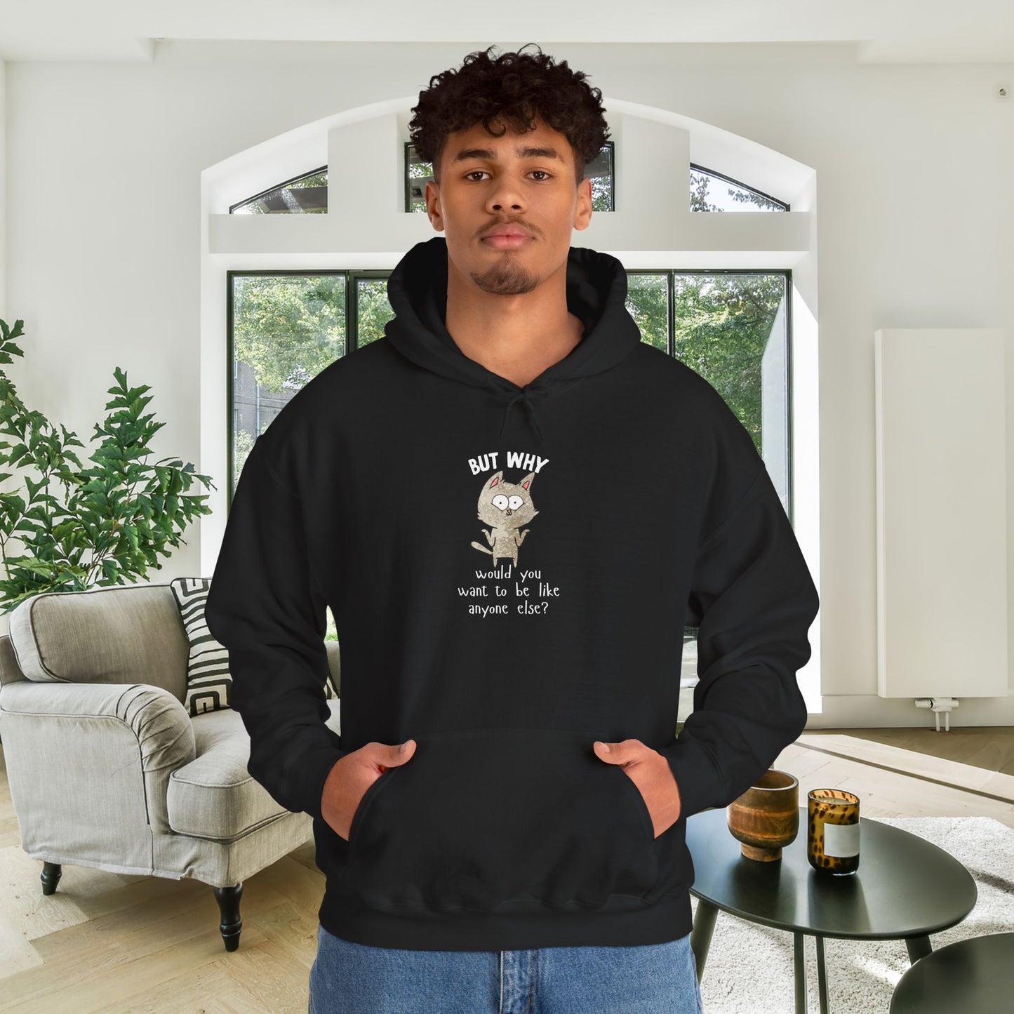 But Why Would You Want to be Like Anyone Else? Heavy Blend™ Hooded Sweatshirt
