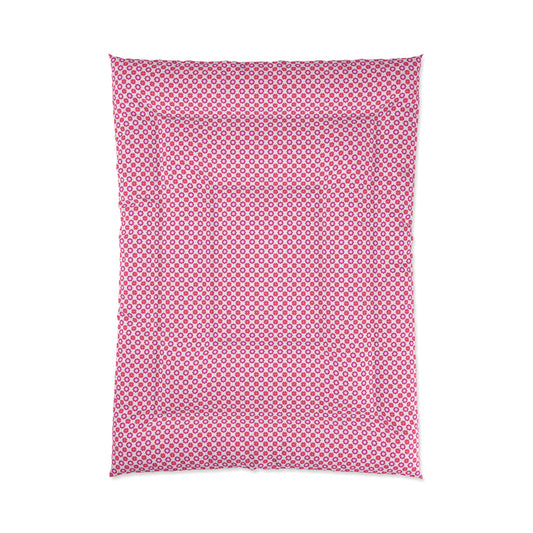 Rosy Star Garden Comforter