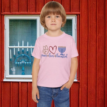 Peace Love Hanukkah Heavy Cotton™ Toddler T-shirt
