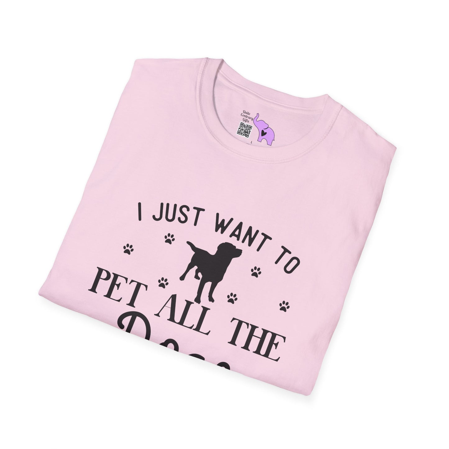 I Just Want To Pet All The Dogs Adult T-shirt