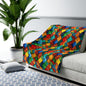 Heritage Pulse Sherpa Fleece Blanket