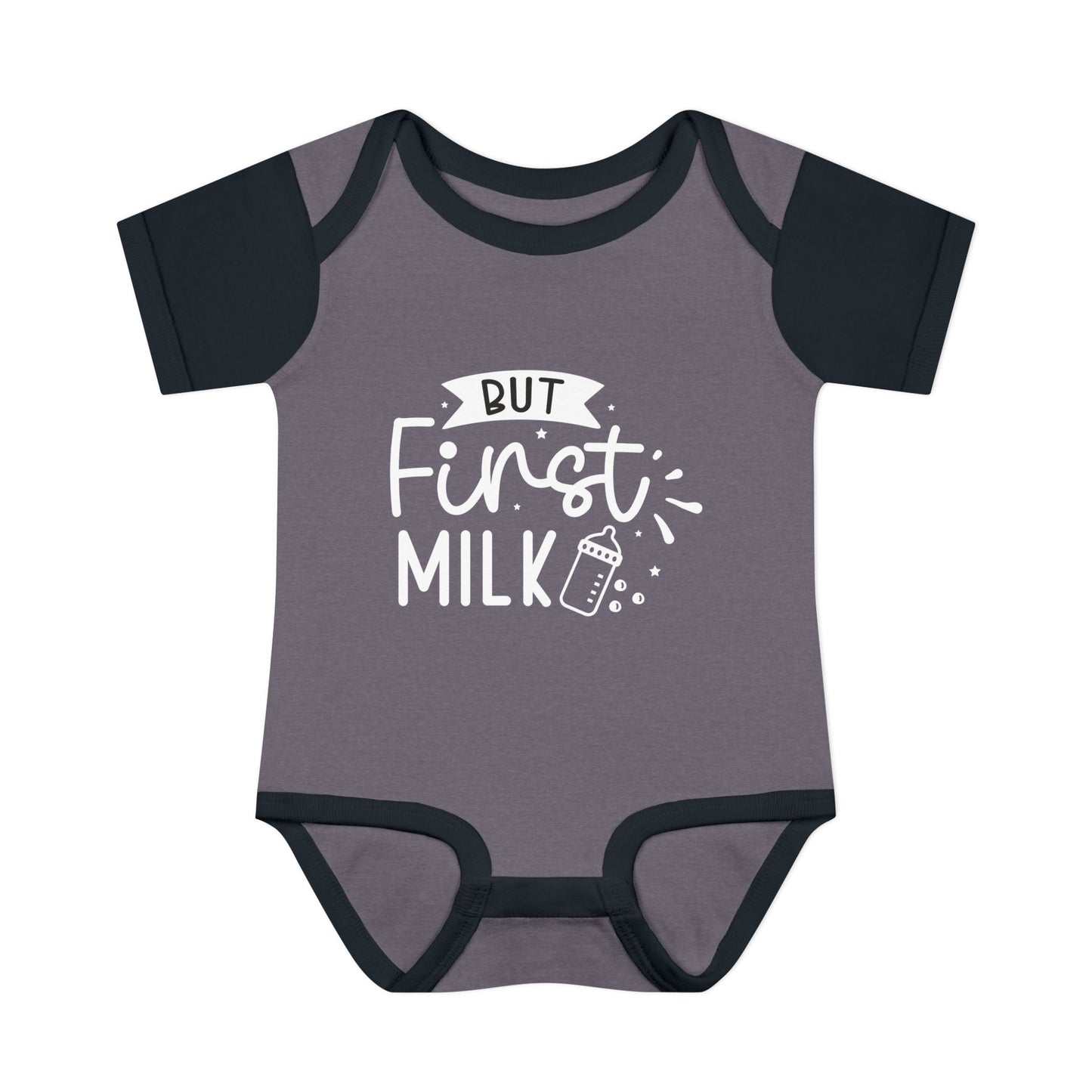 But First Milk Infant Baby Rib Bodysuit