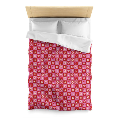 Valentine Toss Microfiber Duvet Cover