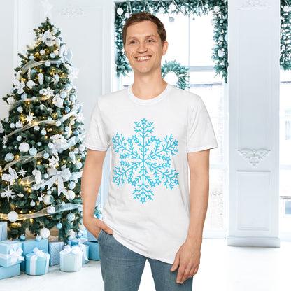 Large Snowflake Adult T-shirt