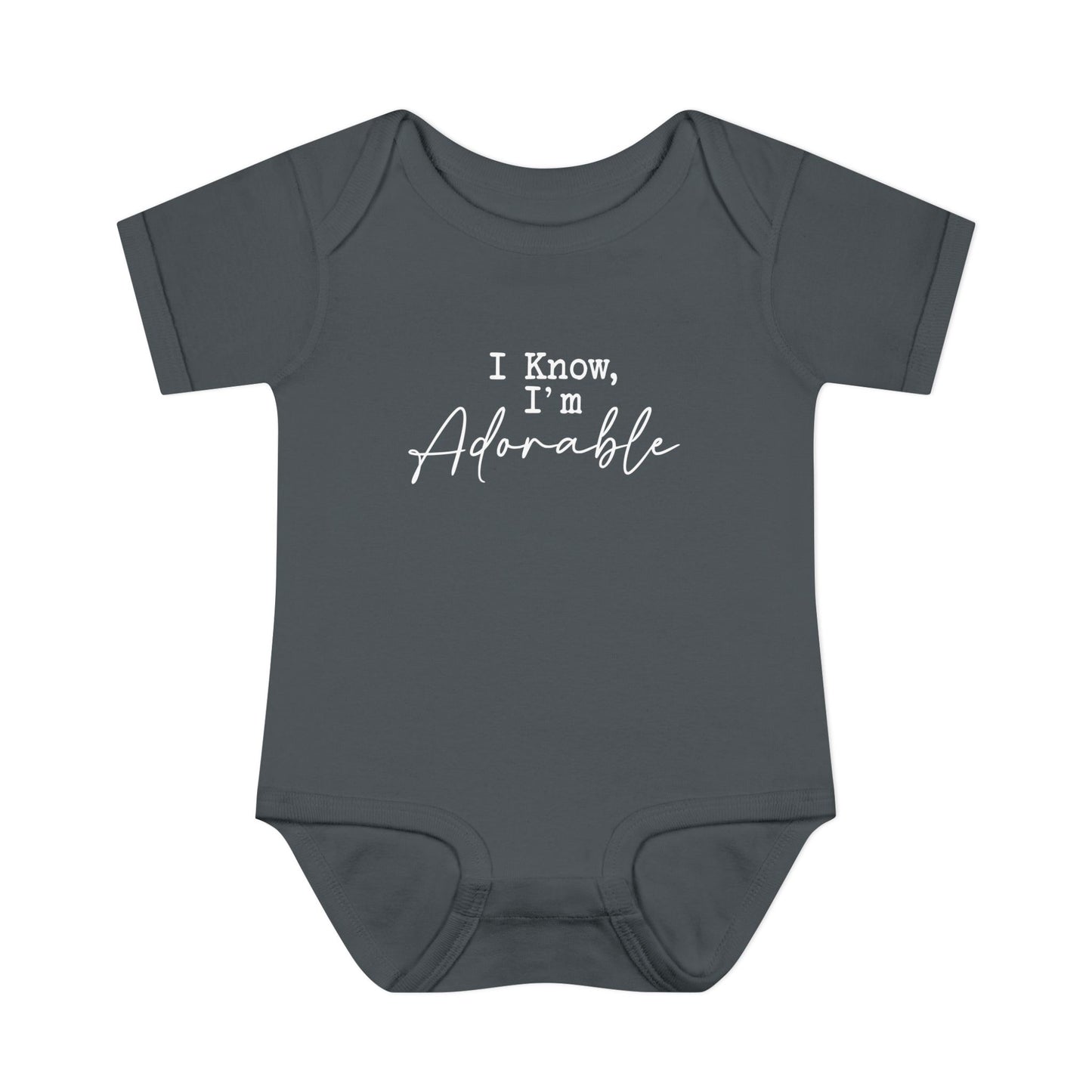 I Know I'm Adorable Infant Onesie