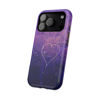 Purple Heart Wall MagSafe® Compatible Tough Case for iPhone