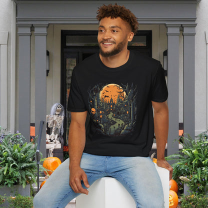 Creepy Cemetery 14 Adult T-shirt