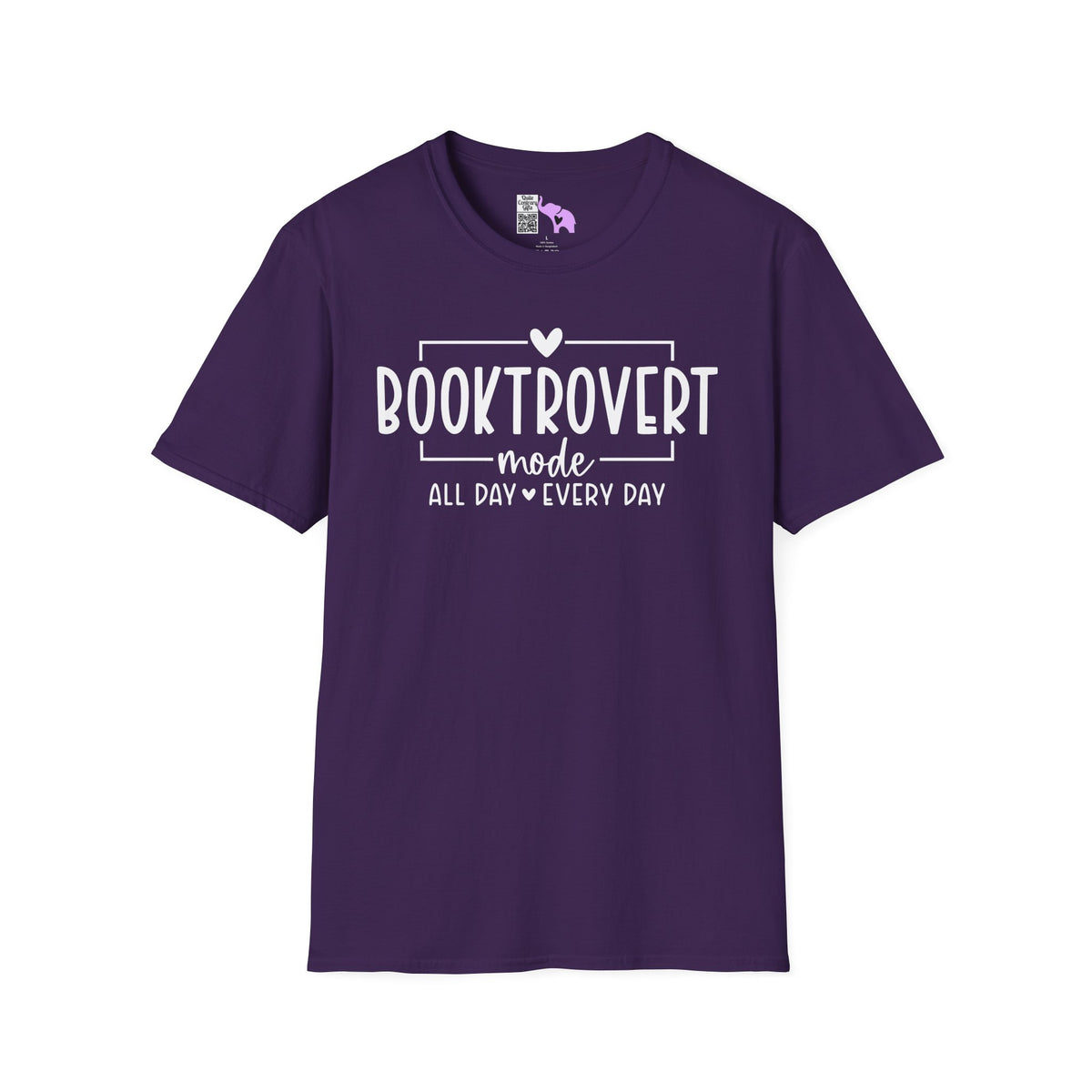 Booktrovert Mode All Day Every Day Adult T-shirt