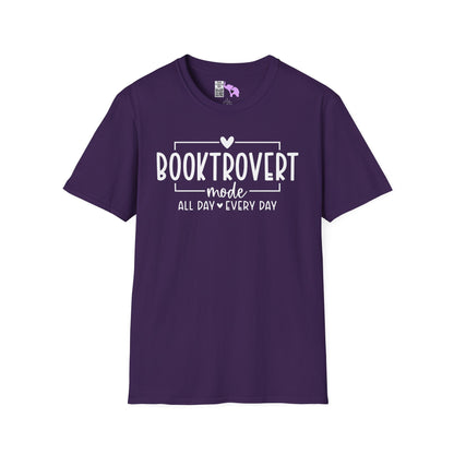 Booktrovert Mode All Day Every Day Adult T-shirt