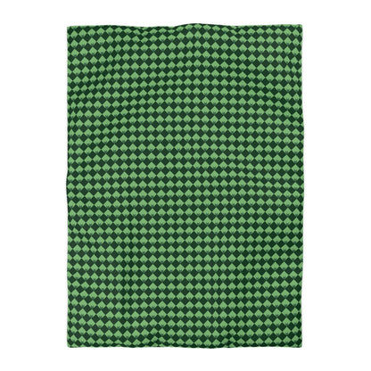 Diamond Bloom- Spruce & Sage Microfiber Duvet Cover