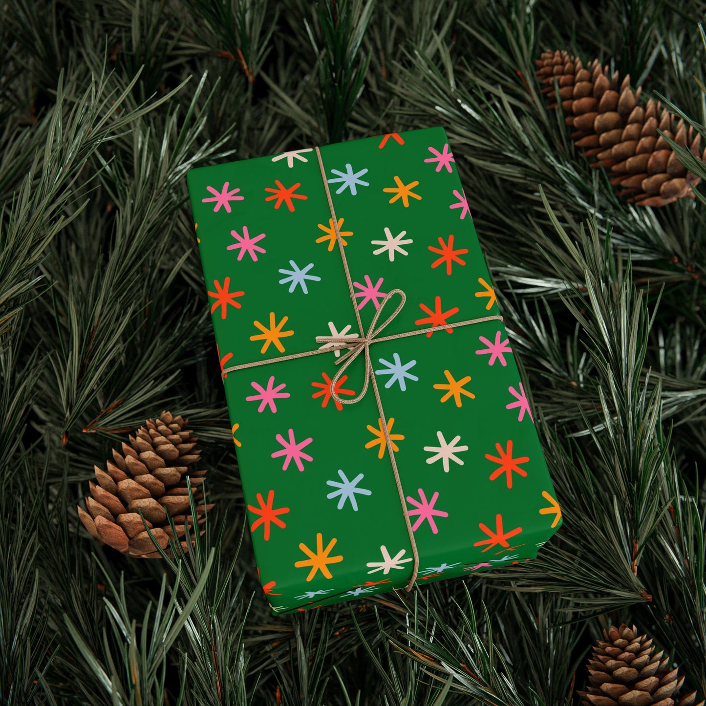 Jingle Stars Wrapping Paper