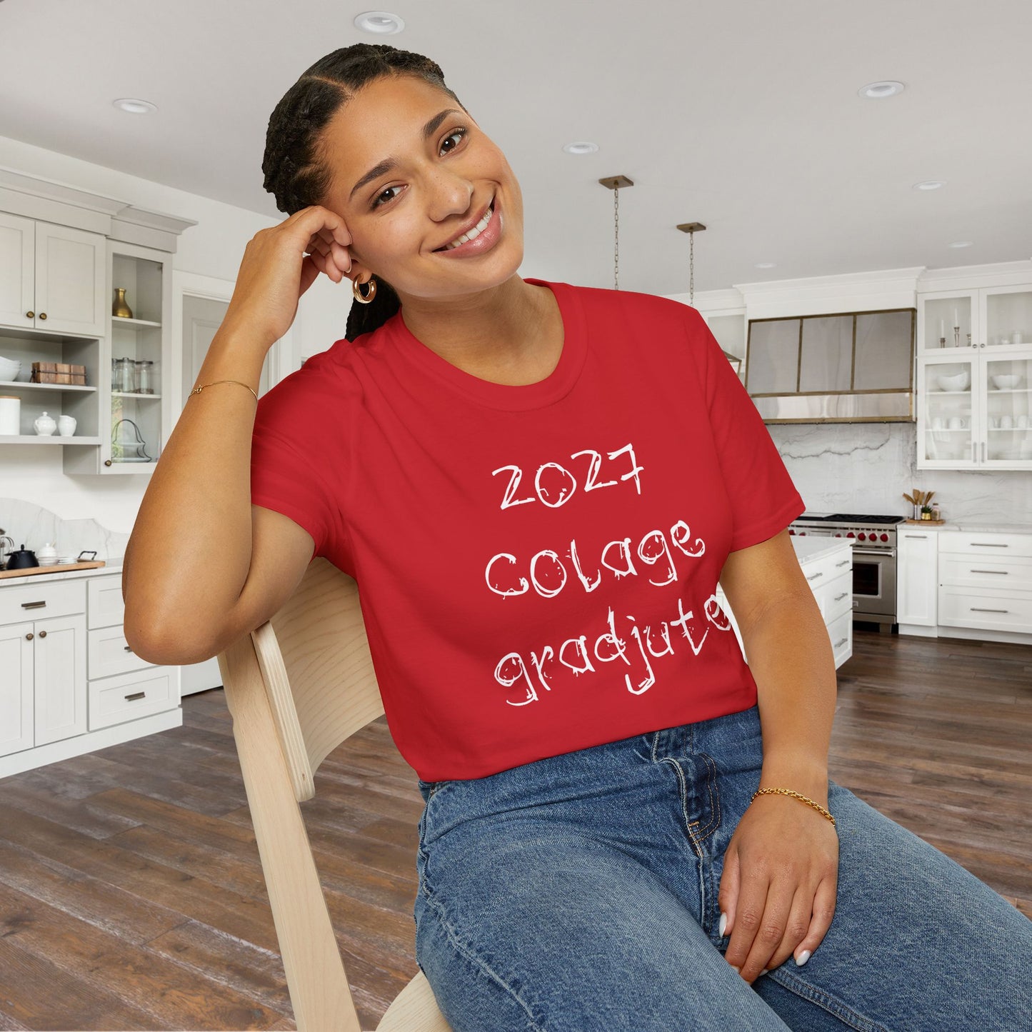 Colage Gradjute 2027 Adult T-Shirt